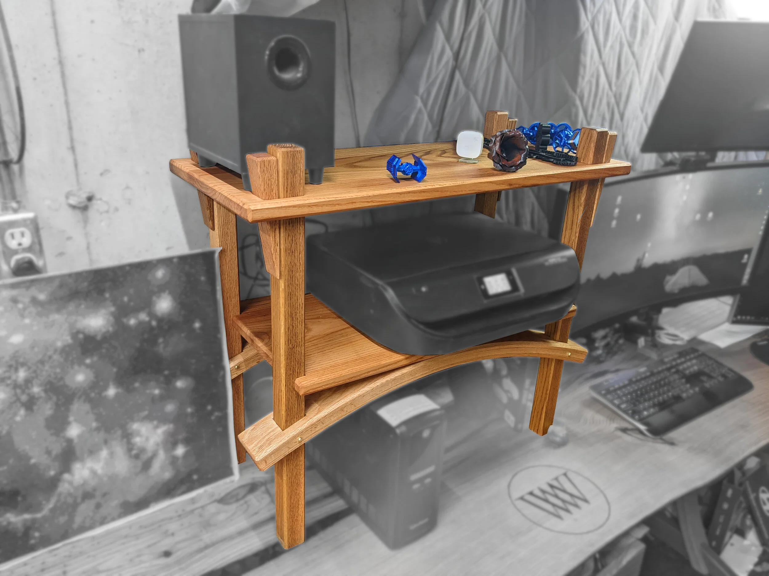 木製ラック・ウッドラック Preducts Desk Shelf + Steel Leg Amazon.com: LOKKHAN 79-inch Industrial Laptop Desk Solid Wood
